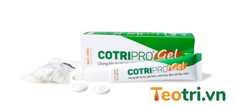 Sử dụng gel bôi trĩ Cotripro 1